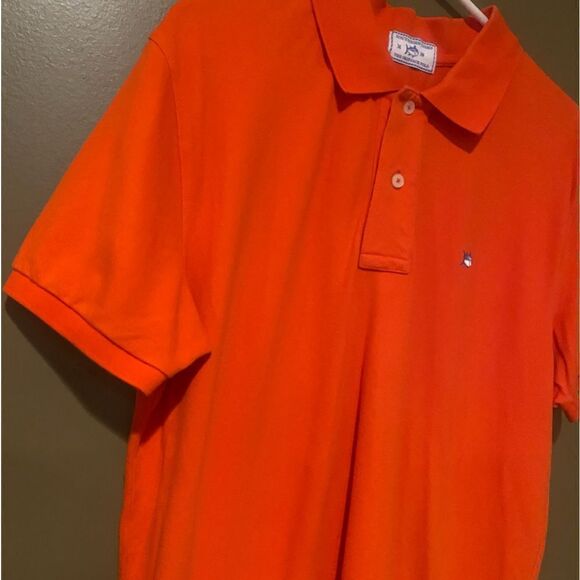 Southern Tide Orange Skipjack Polo Size Medium - Picture 2 of 5